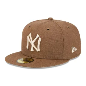 New York Yankees Antique Plaid Dark Brown 59FIFTY Fitted Cap