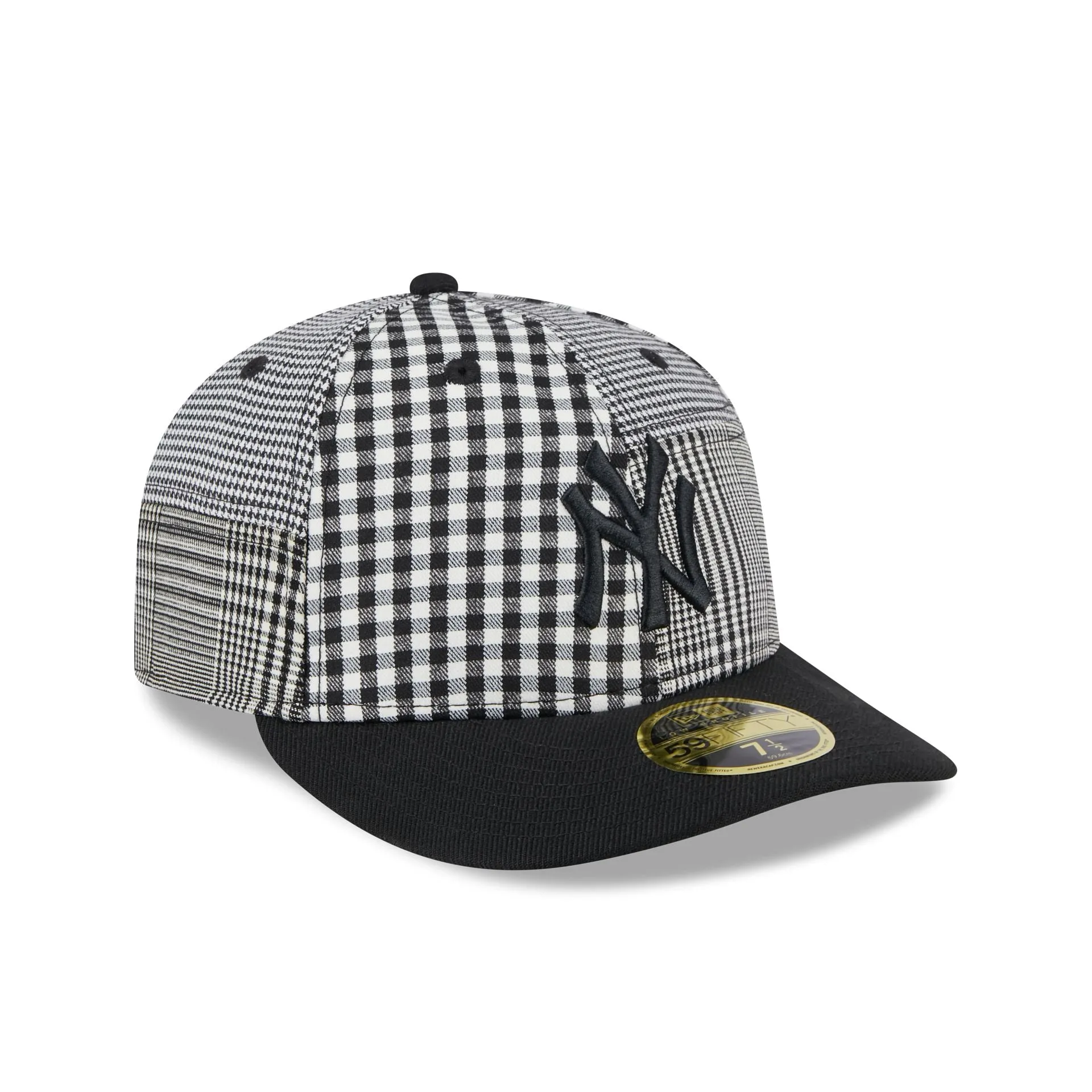 New York Yankees Patch Plaid Low Profile 59FIFTY Fitted Hat