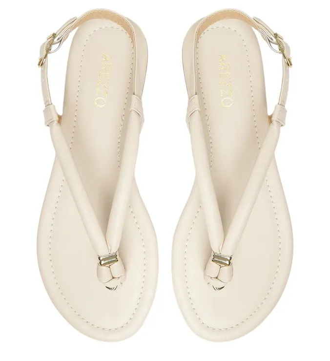 Off-White Flat Sandal Pumped Straps Knot