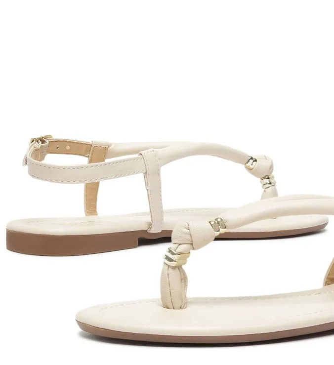 Off-White Flat Sandal Pumped Straps Knot