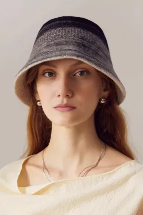 Ombre Wool Felt Designer Bucket Hat