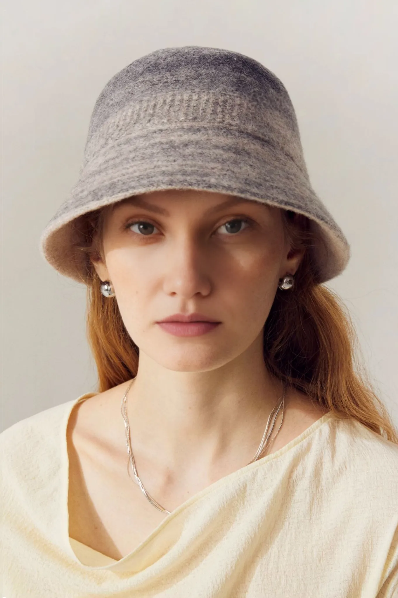 Ombre Wool Felt Designer Bucket Hat