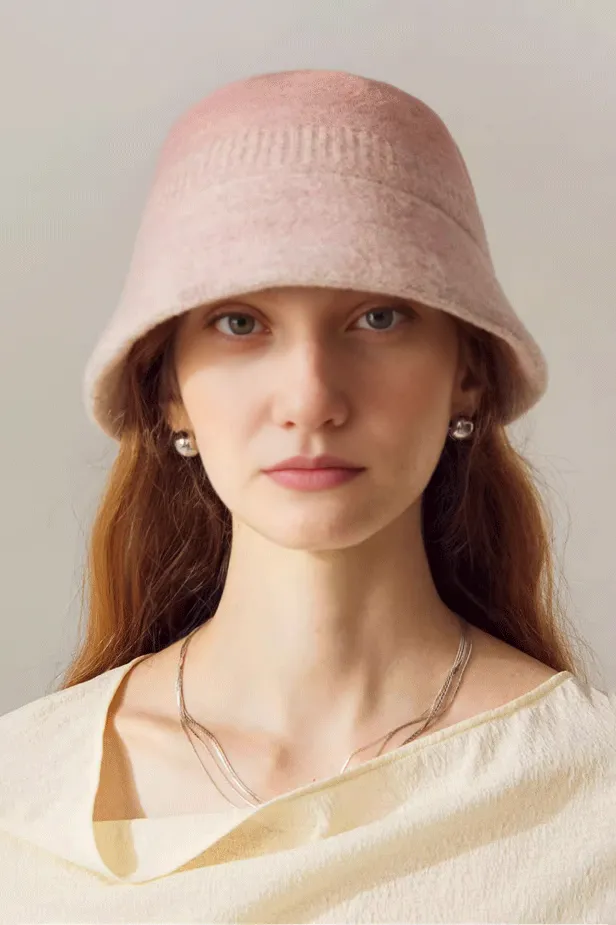 Ombre Wool Felt Designer Bucket Hat