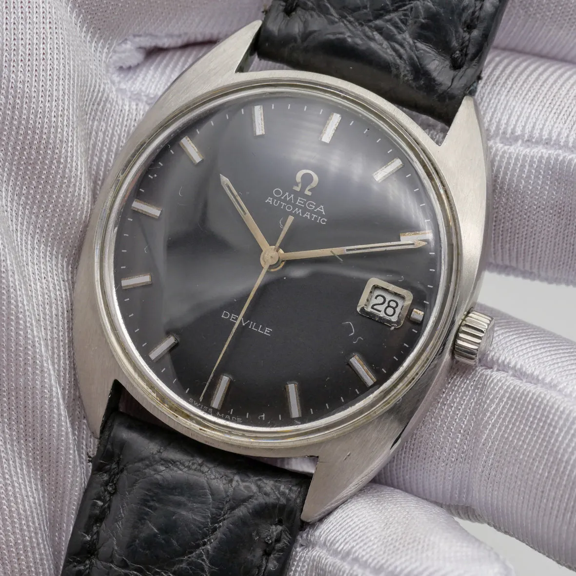 OMEGA DE VILLE AUTOMATIC BLACK DIAL REF. 166.029