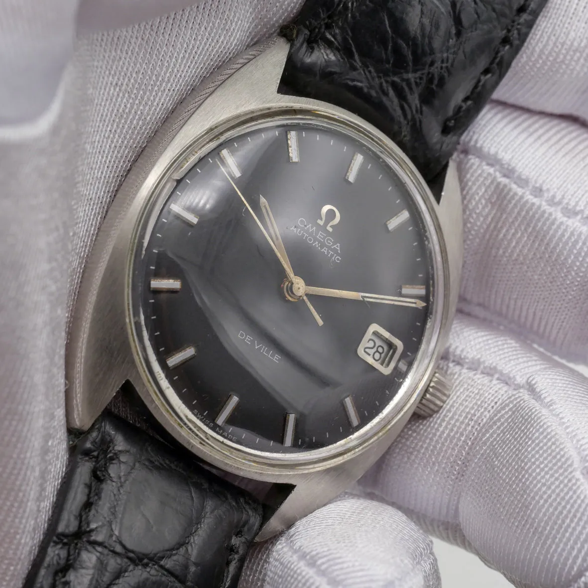 OMEGA DE VILLE AUTOMATIC BLACK DIAL REF. 166.029