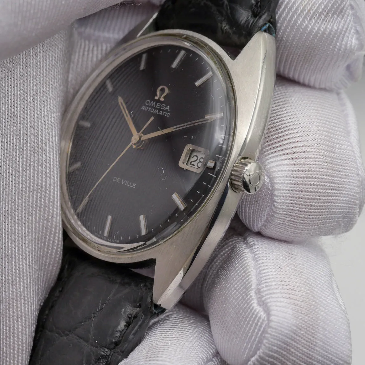 OMEGA DE VILLE AUTOMATIC BLACK DIAL REF. 166.029
