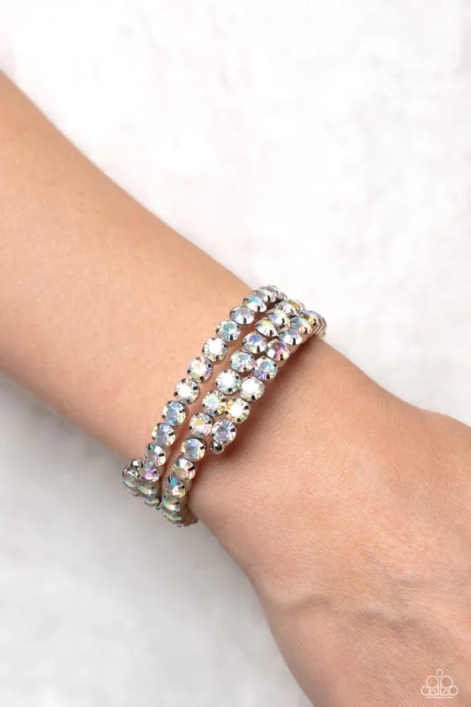 Paparazzi Gimme The Glitz - Iridescent Incantation Multi Bracelet - 4 Piece Mystery Set
