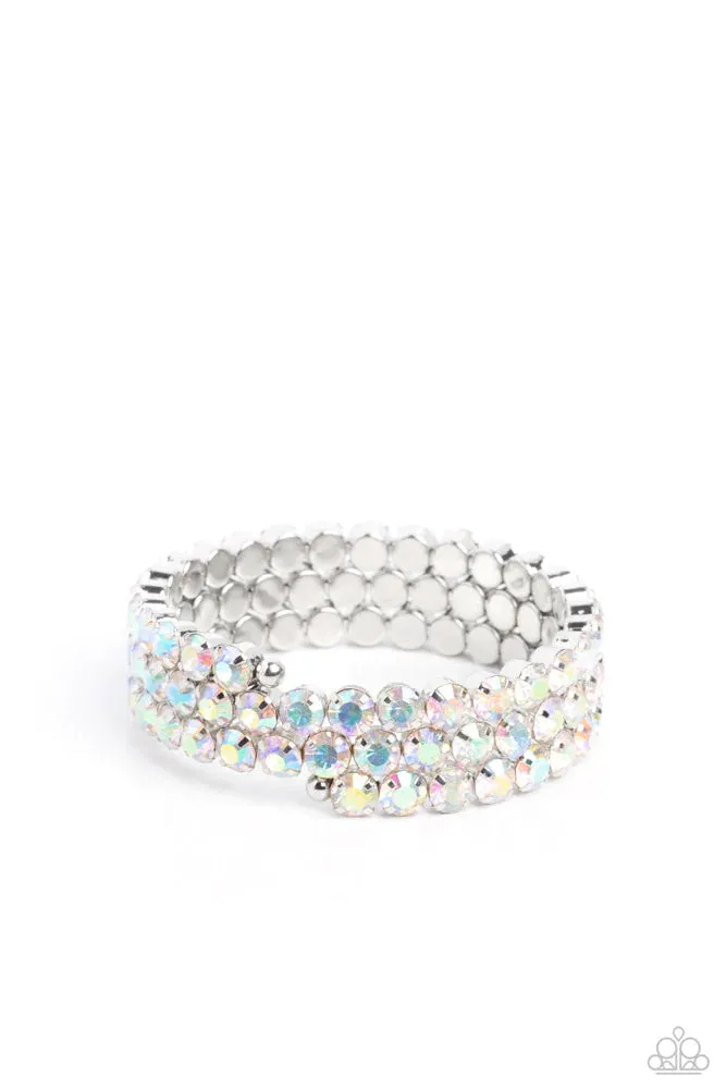 Paparazzi Gimme The Glitz - Iridescent Incantation Multi Bracelet - 4 Piece Mystery Set