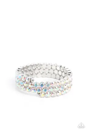 Paparazzi Gimme The Glitz - Iridescent Incantation Multi Bracelet - 4 Piece Mystery Set