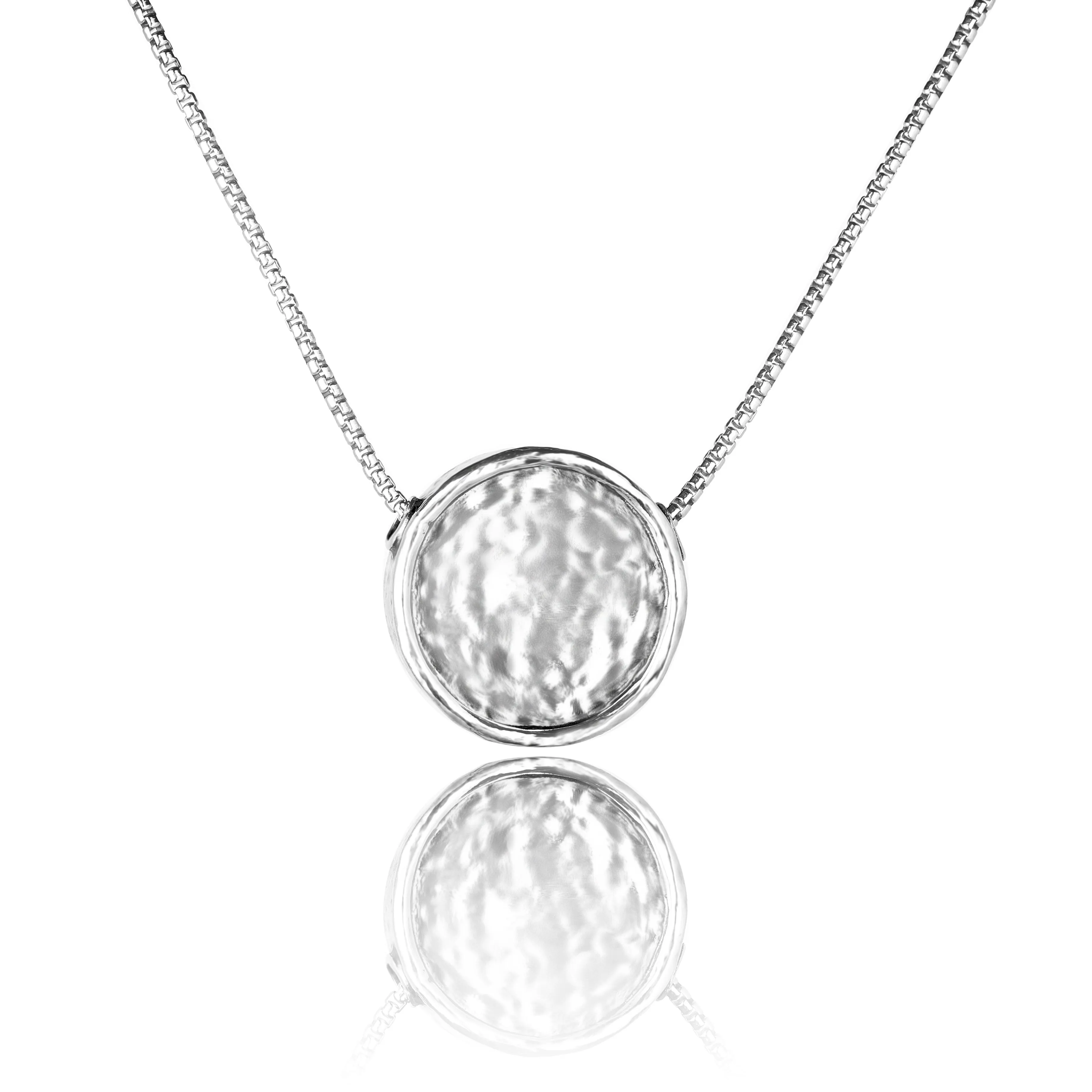 Personalized Round Pendant Necklace