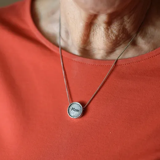 Personalized Round Pendant Necklace