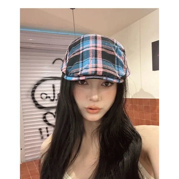 Plaid Flat Cap