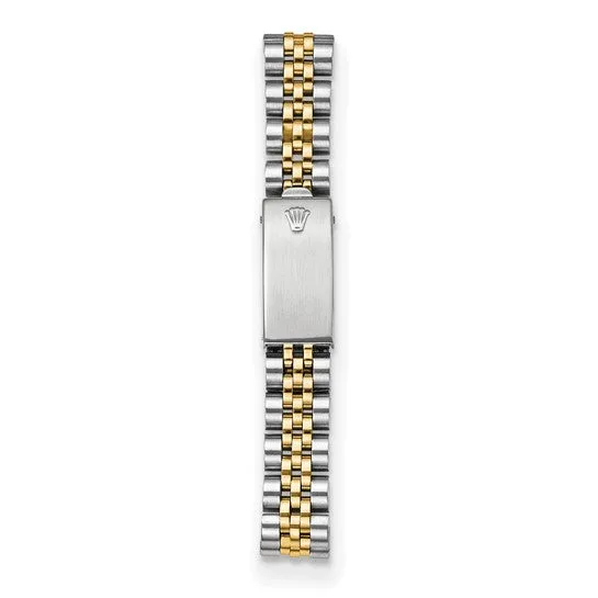 Pre-owned Rolex Independently Certified Women's Two-tone Datejust Jubilee with Mother of Pearl Diamond Dial and Diamond Bezel