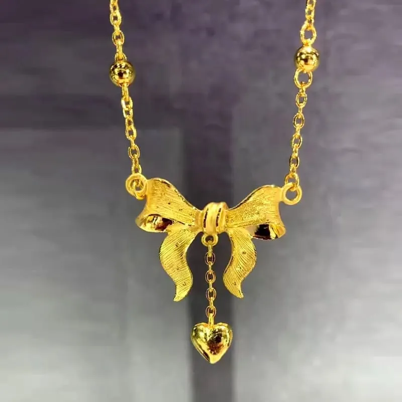 Princess Chain Gold Clavicle Chain Wedding Sand Gold Love Model-22