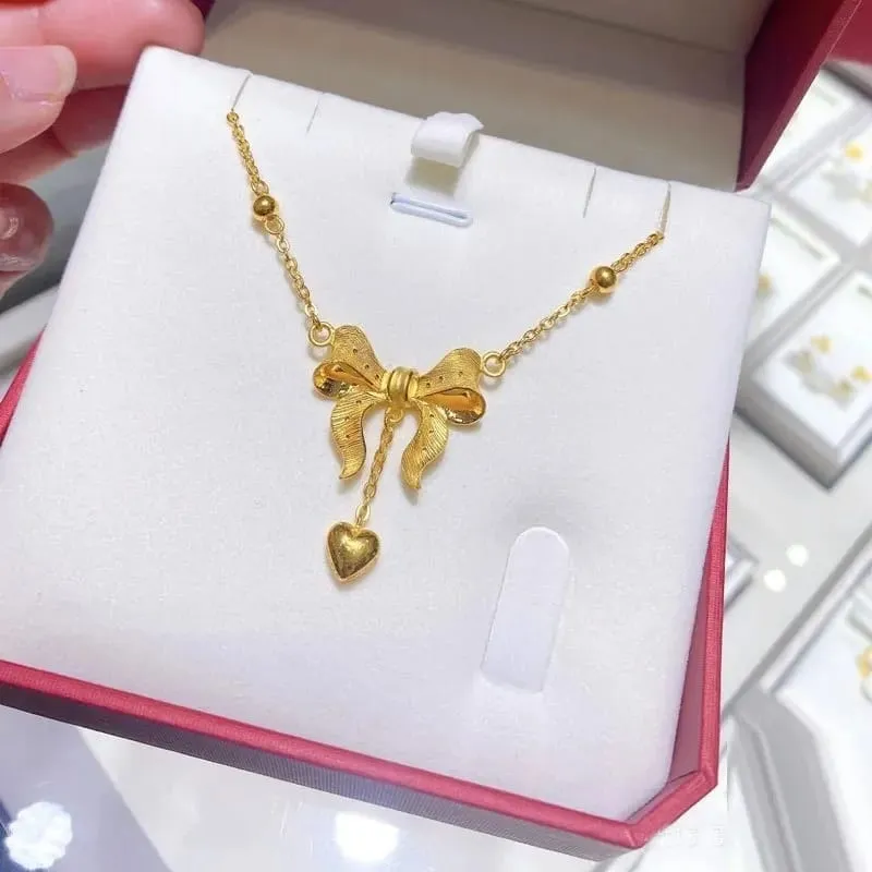 Princess Chain Gold Clavicle Chain Wedding Sand Gold Love Model-22