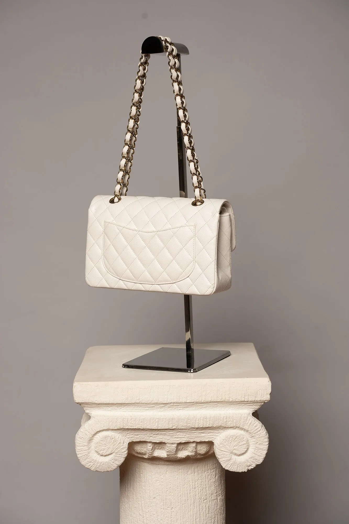 Rare CHANEL Classic Double Flap Caviar Bag Small