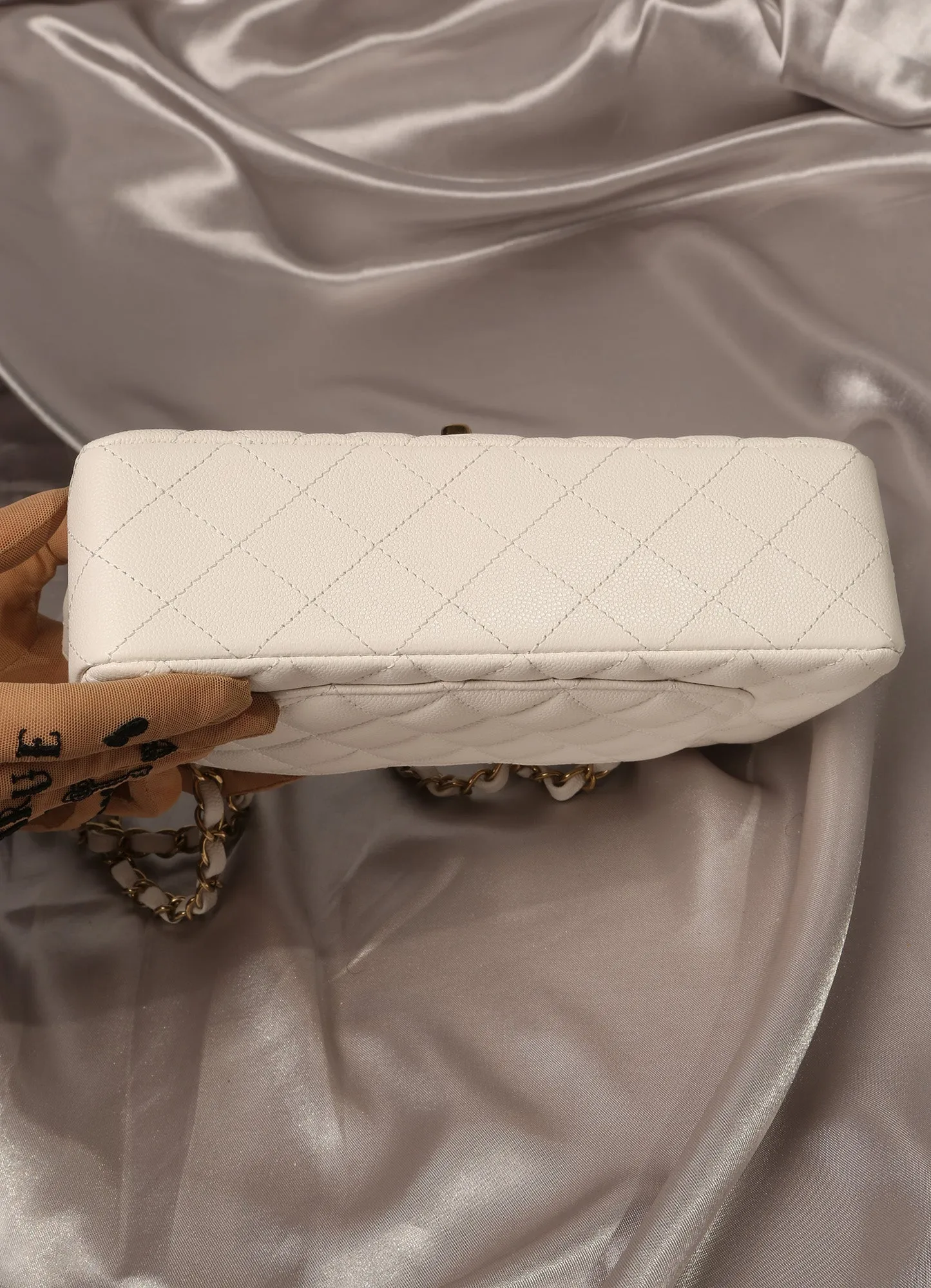 Rare CHANEL Classic Double Flap Caviar Bag Small