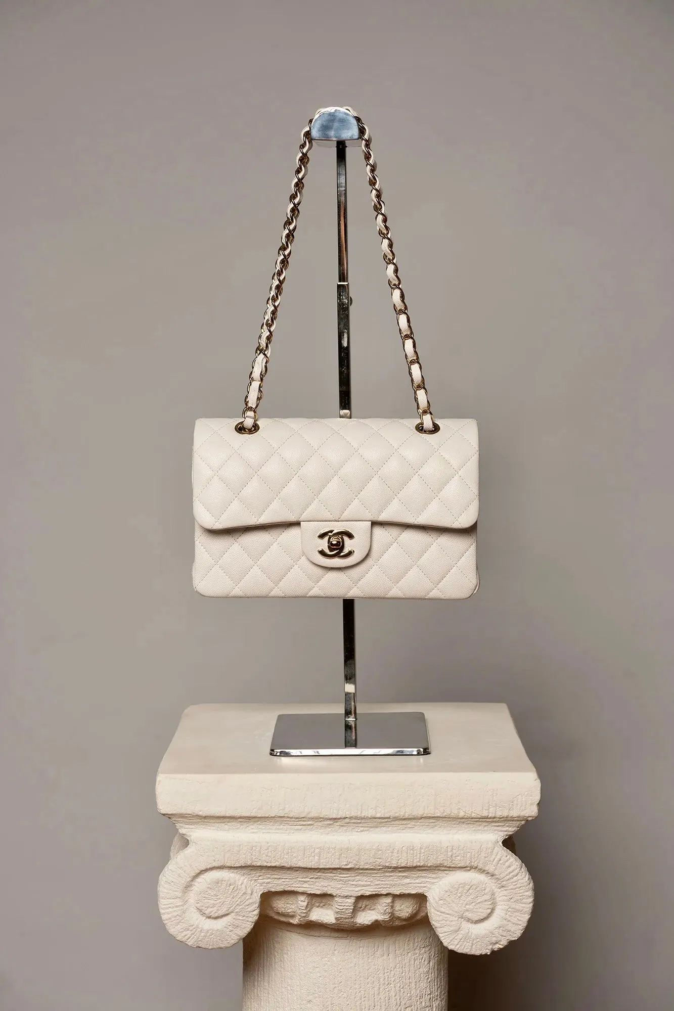 Rare CHANEL Classic Double Flap Caviar Bag Small