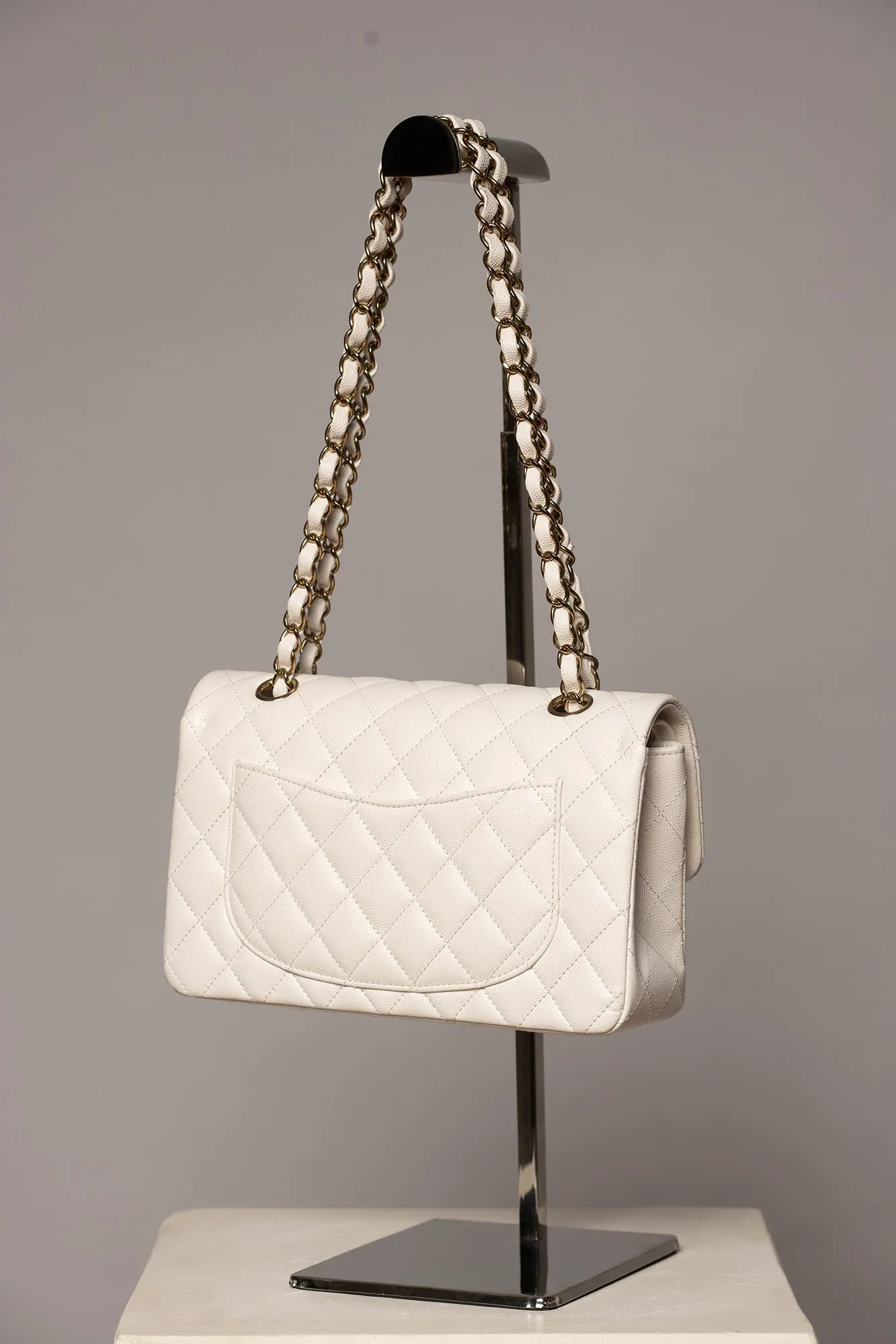 Rare CHANEL Classic Double Flap Caviar Bag Small