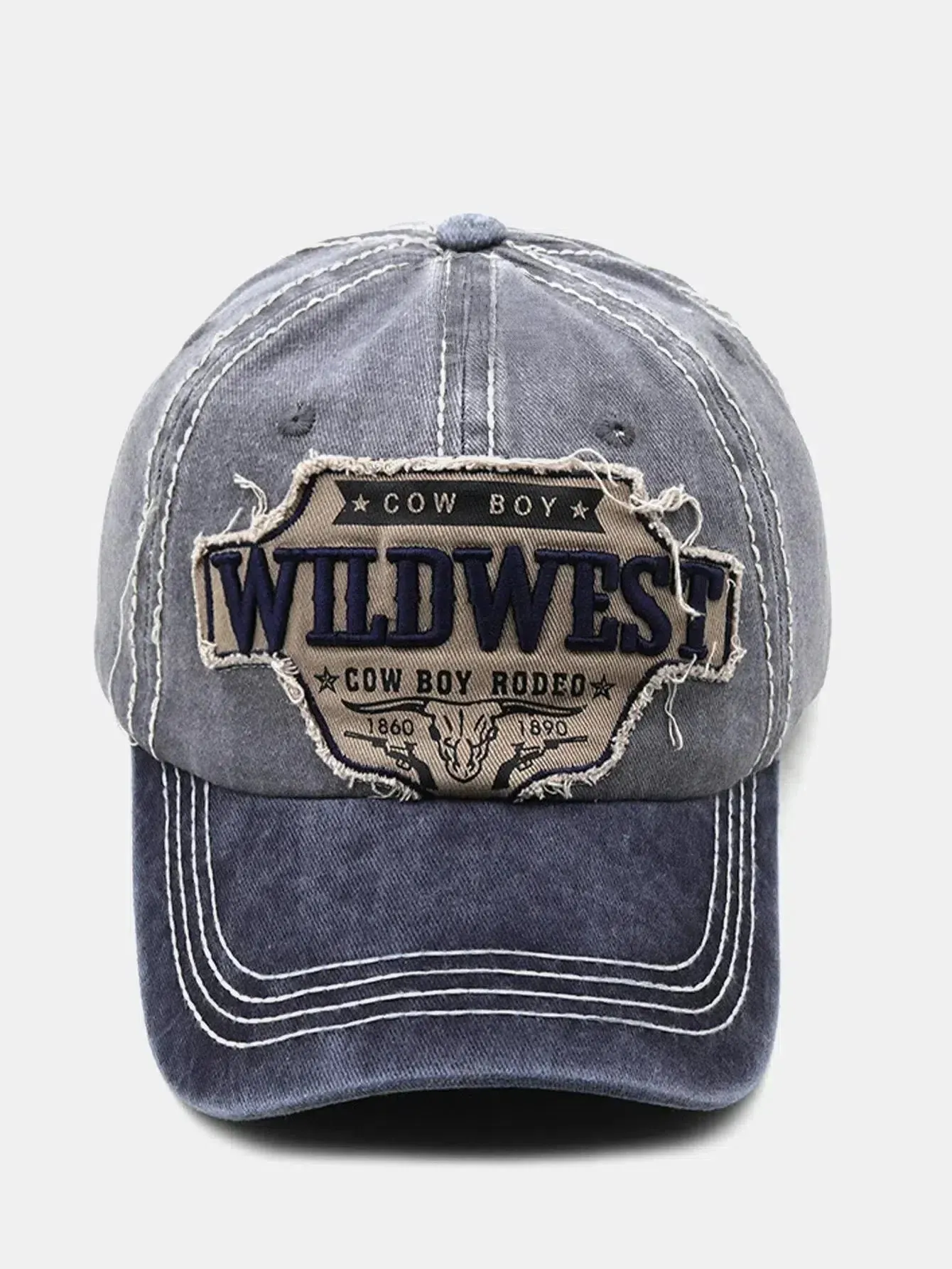 Ravessa – Western-inspired – Distressed cap