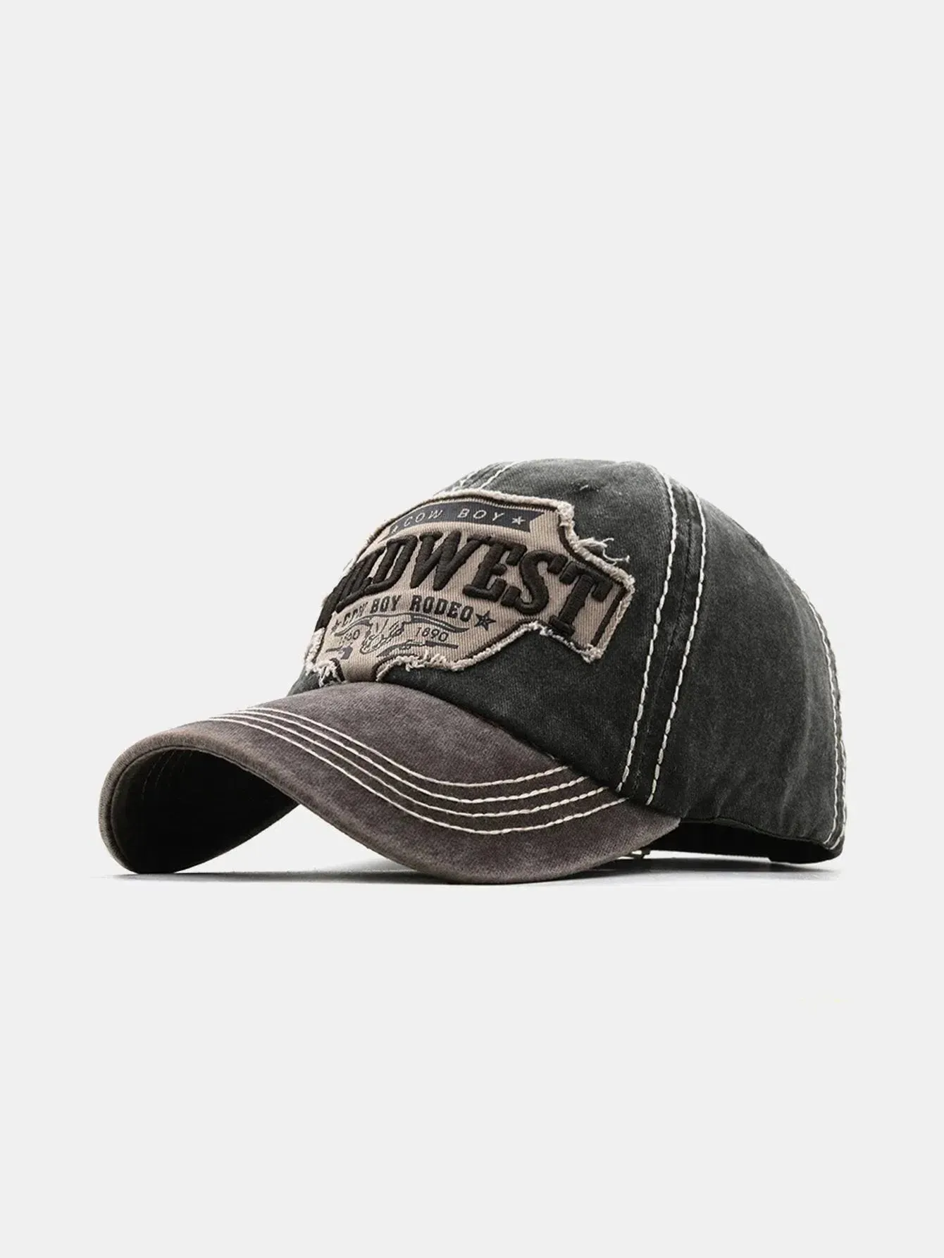 Ravessa – Western-inspired – Distressed cap