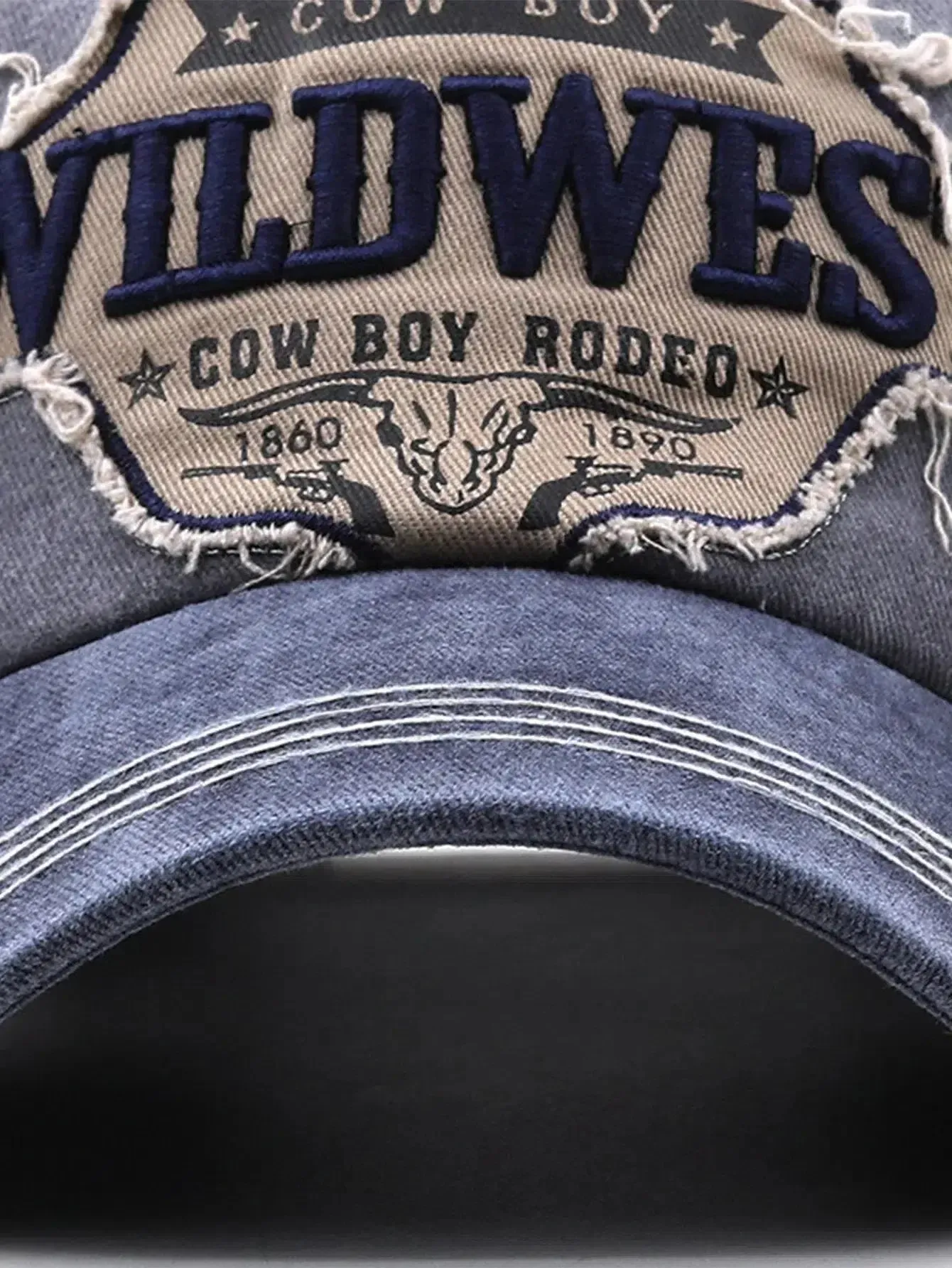 Ravessa – Western-inspired – Distressed cap