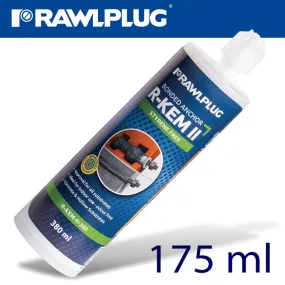 RAWLPLUG POLYESTER STYRENE FREE RESIN CHEMICAL ANCHOR 175ML RAW R-KEM-II-175