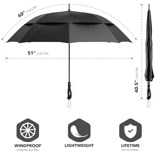 Repel Umbrella Windproof Travel Umbrellas for Rain - Easy Auto Open Close, Durable & Compact Umbrella