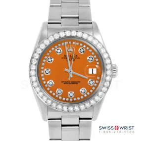 Rolex Date 34mm | 1500-SS-ORN-STRD-2CT-OYS