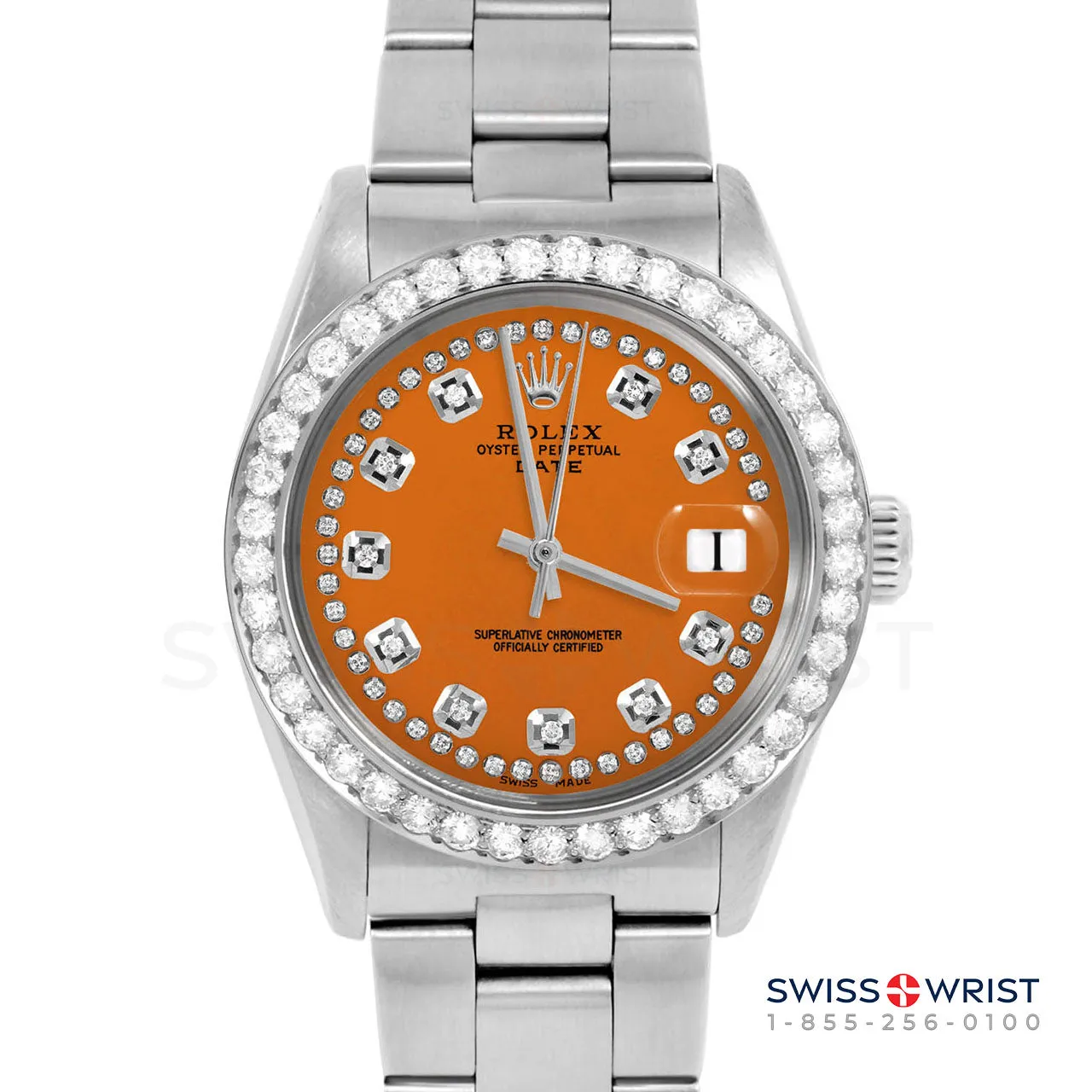 Rolex Date 34mm | 1500-SS-ORN-STRD-2CT-OYS