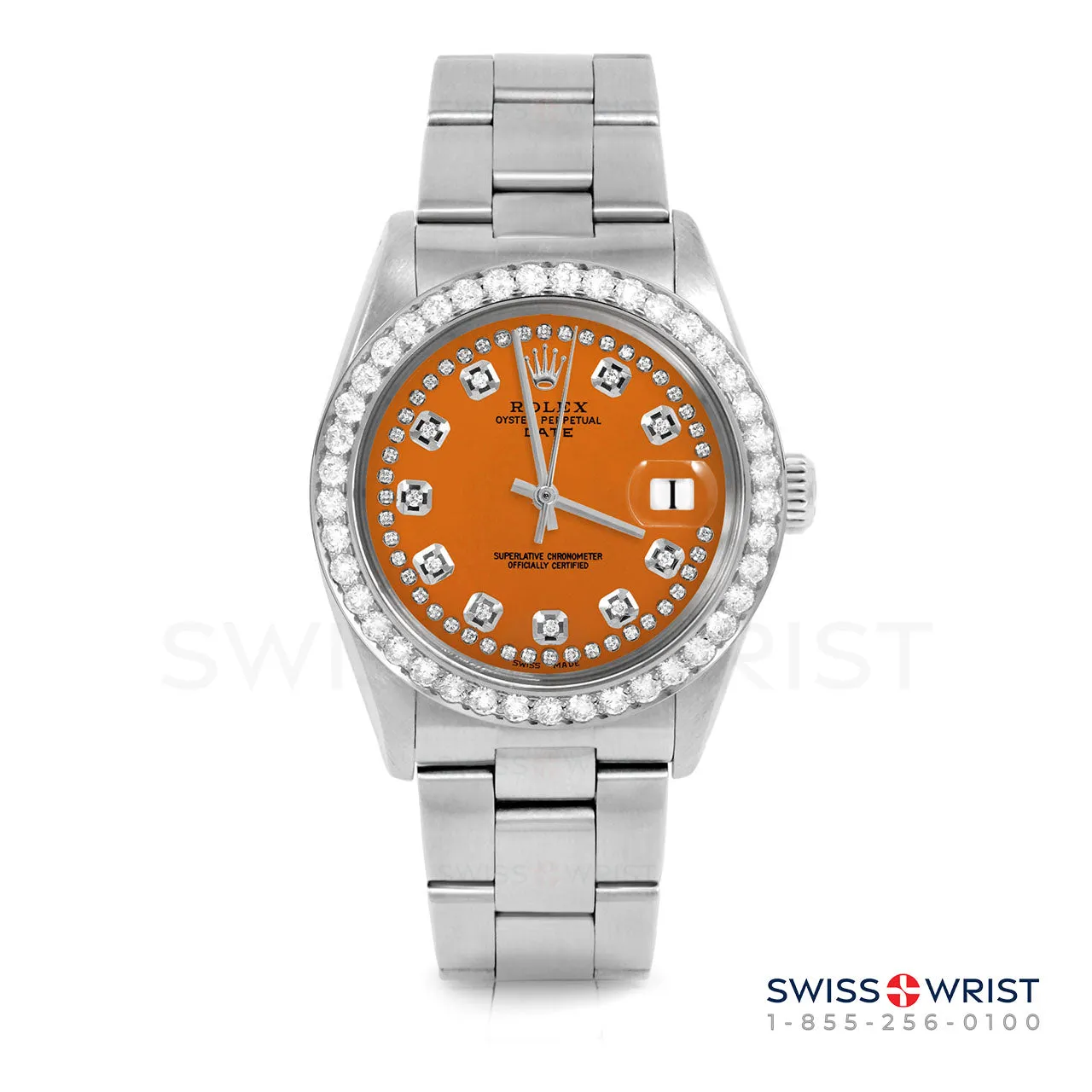 Rolex Date 34mm | 1500-SS-ORN-STRD-2CT-OYS