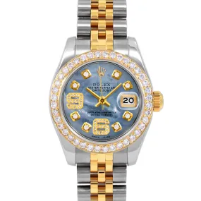 Rolex Datejust 26mm | 179173-BLMOP-8DA69-BDS-JBL