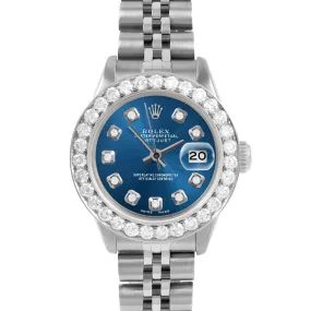 Rolex Datejust 26mm | 6917-SS-BLU-DIA-AM-2CT-JBL