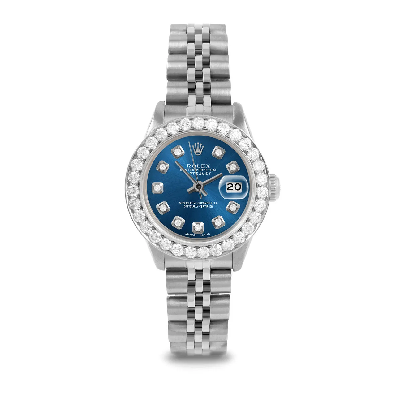 Rolex Datejust 26mm | 6917-SS-BLU-DIA-AM-2CT-JBL