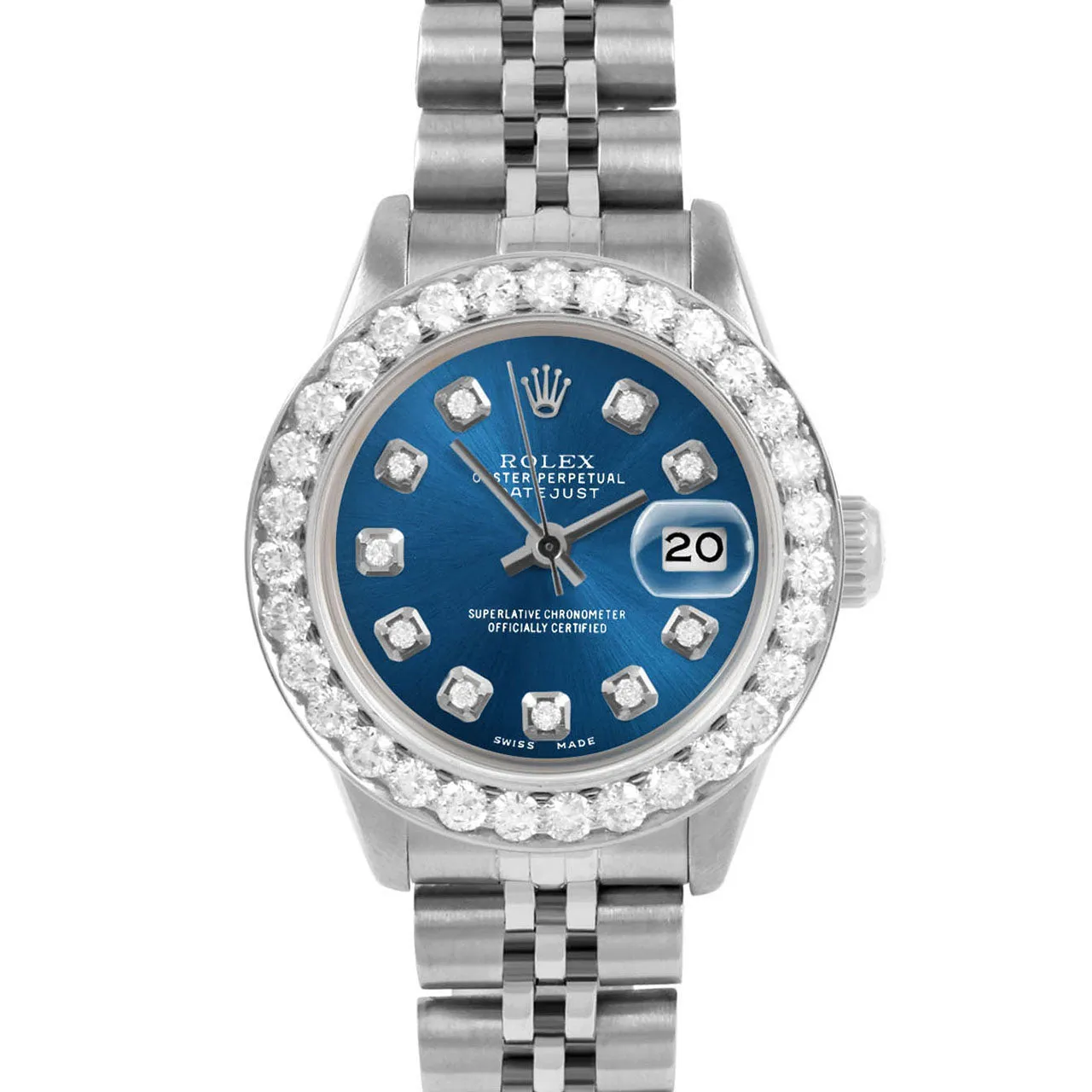 Rolex Datejust 26mm | 6917-SS-BLU-DIA-AM-2CT-JBL