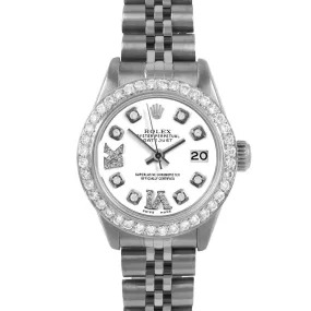 Rolex Datejust 26mm | 6917-SS-WHT-8DR69-2CT-JBL