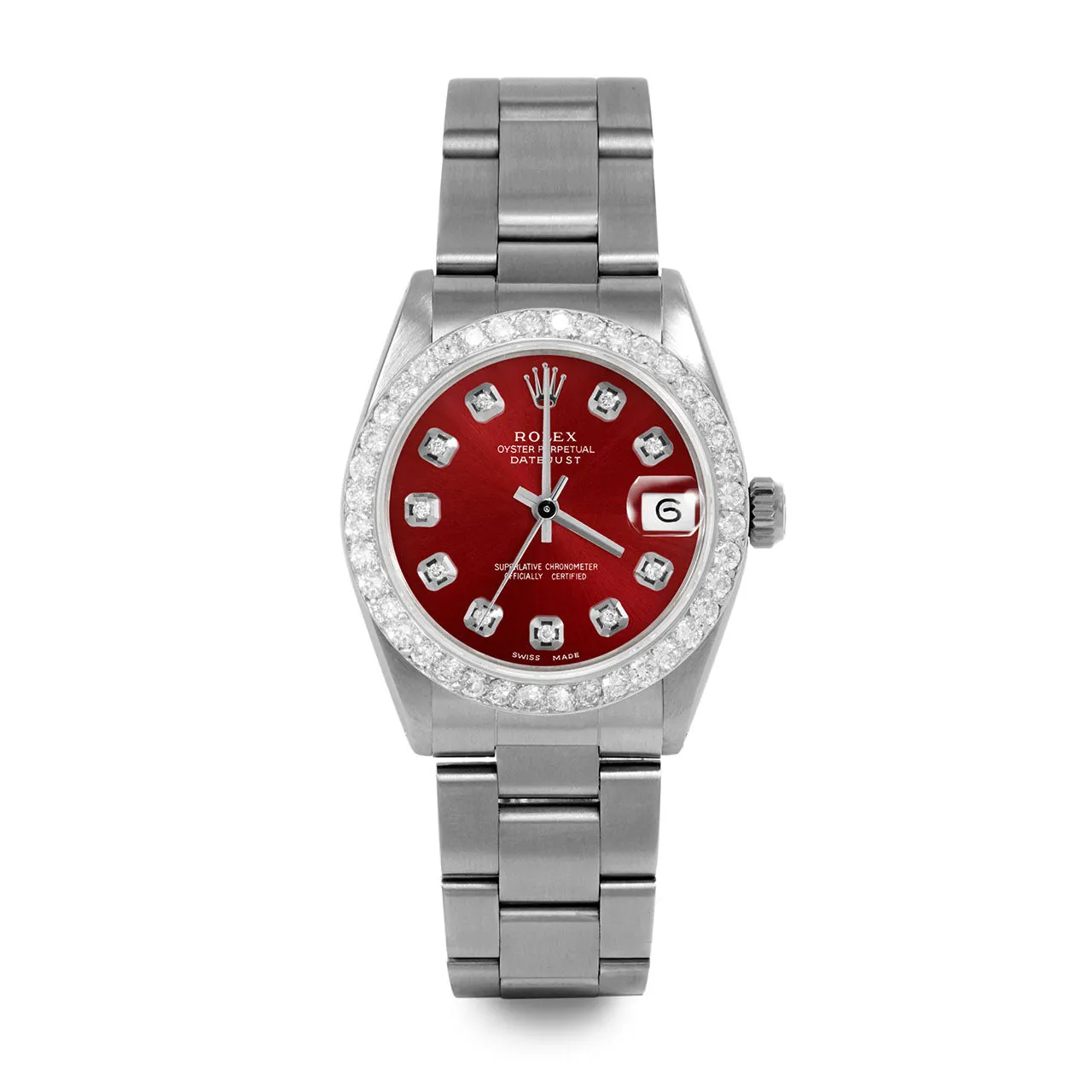 Rolex Datejust 31mm | 6827-SS-RED-DIA-AM-2CT-OYS