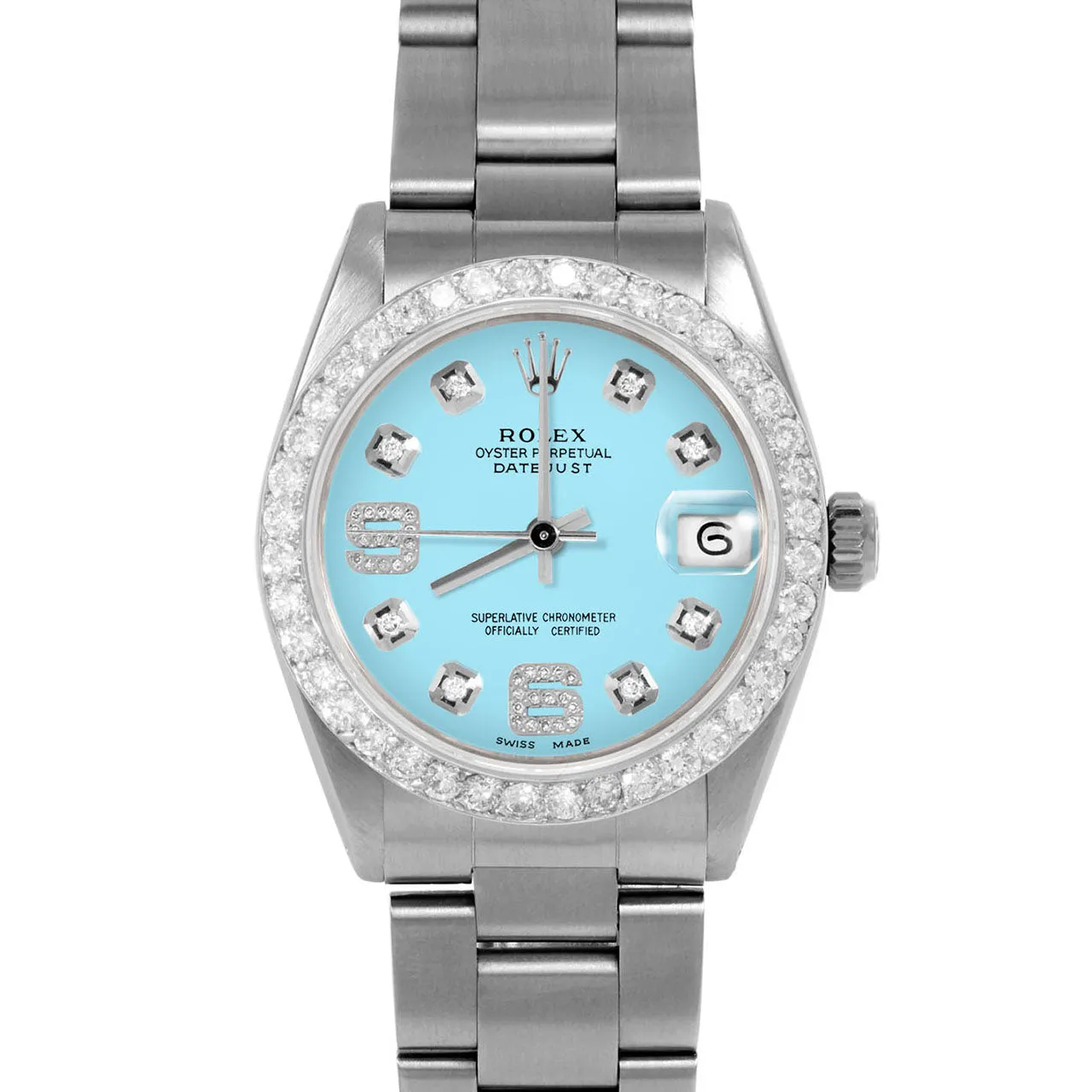 Rolex Datejust 31mm | 6827-SS-TRQ-8DA69-2CT-OYS