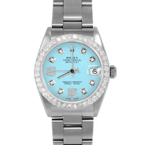 Rolex Datejust 31mm | 6827-SS-TRQ-8DA69-2CT-OYS