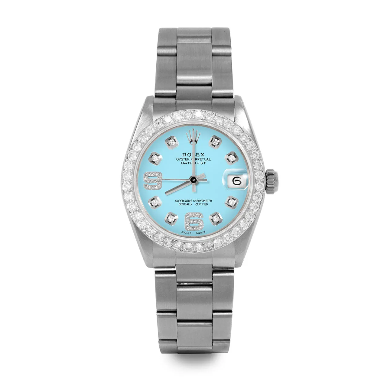 Rolex Datejust 31mm | 6827-SS-TRQ-8DA69-2CT-OYS