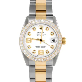 Rolex Datejust 31mm | 6827-TT-WHT-8DA69-2CT-OYS
