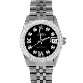 Rolex Datejust 31mm | 68274-BLK-8DR69-2CT-JBL