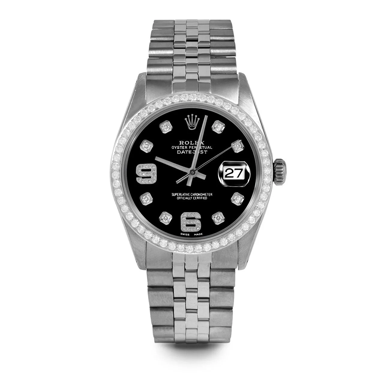 Rolex Datejust 36mm | 1601-SS-BLK-8DA69-BDS-JBL
