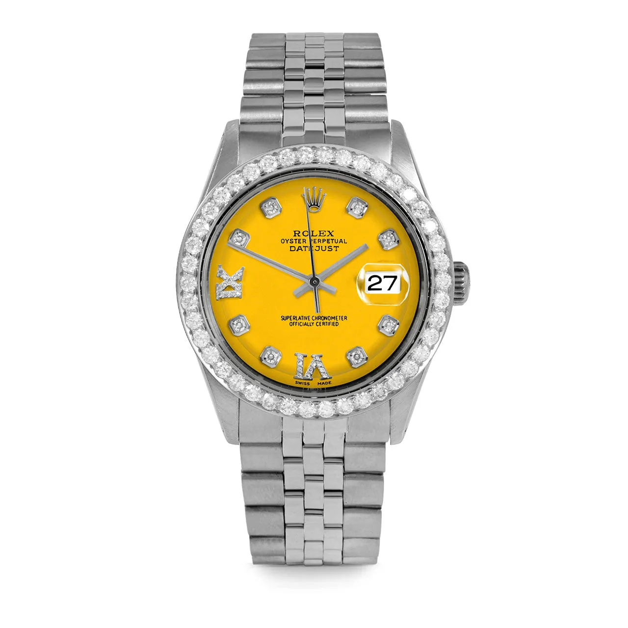 Rolex Datejust 36mm | 1601-SS-YLW-8DR69-25CT-JBL