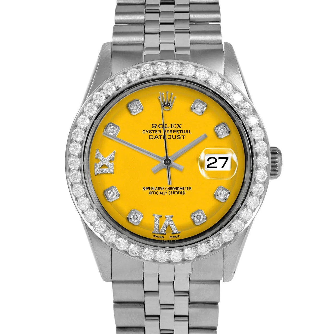 Rolex Datejust 36mm | 1601-SS-YLW-8DR69-25CT-JBL