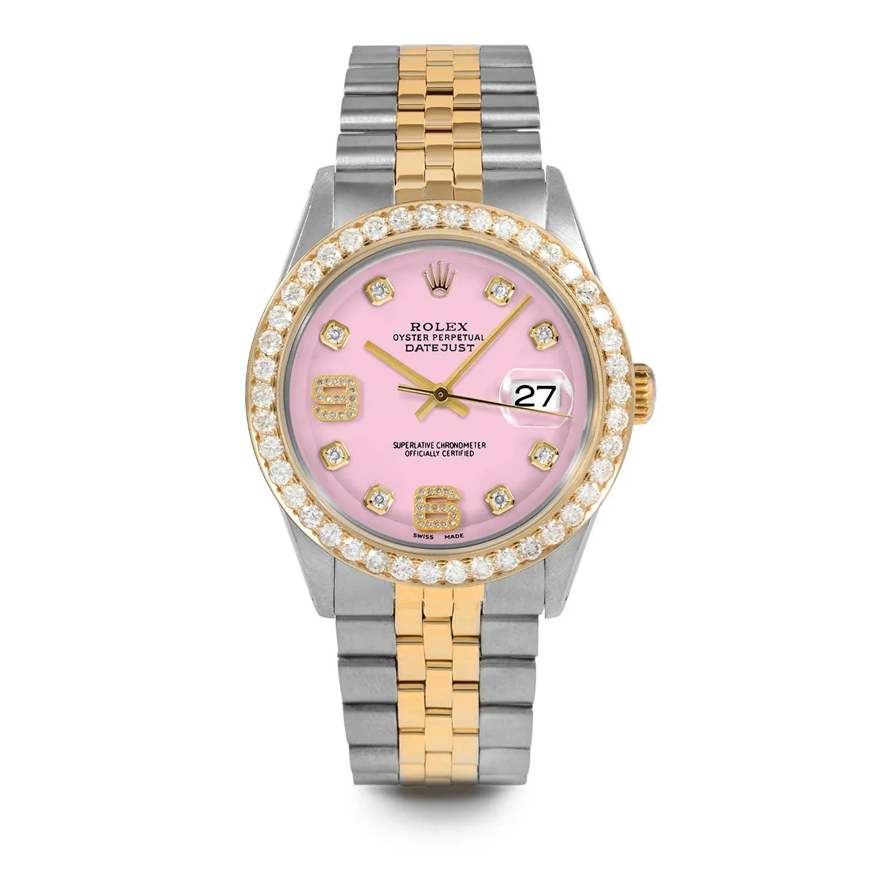 Rolex Datejust 36mm | 1601-TT-PNK-8DA69-25CT-JBL