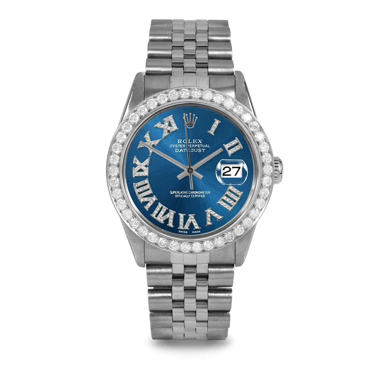 Rolex Datejust 36mm | 16014-BLU-FDR-25CT-JBL