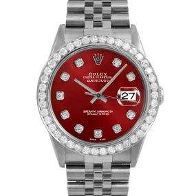 Rolex Datejust 36mm | 16234-RED-DIA-AM-25CT-JBL