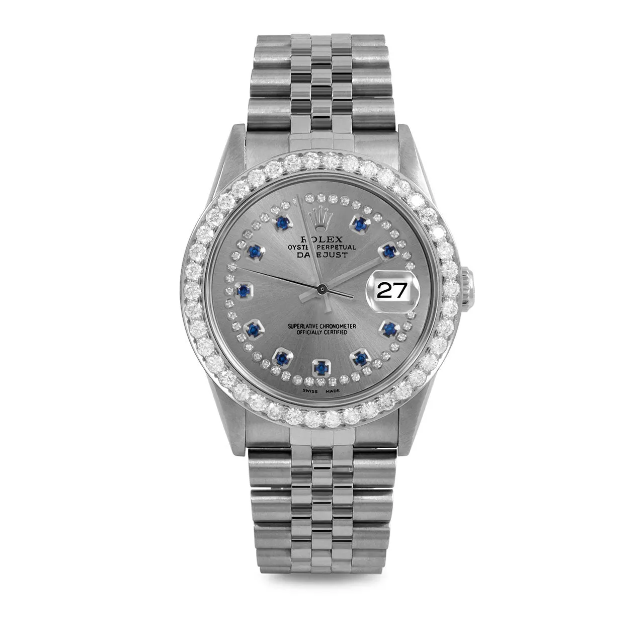 Rolex Datejust 36mm | 16234-SLT-STRS-25CT-JBL
