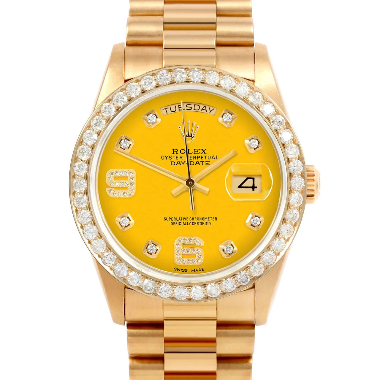 Rolex Day-Date 36mm | 18038-YLW-8DA69-25CT-PRS